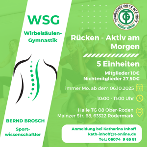 Turnabteilung mit 2 neuen Kursen