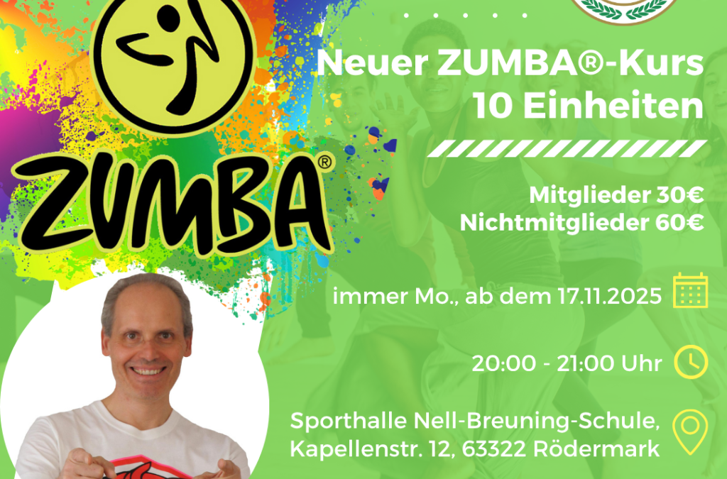 Neuer Zumba-Kurs ab dem 17.11.2025